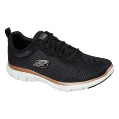 Buty do chodzenia damskie Skechers Flex Appeal 40. Czarne obuwie sportowe damskie Skechers, bez wzorów, z gumy, bez zapięcia, trekkingowe. Za 328.00 zł.