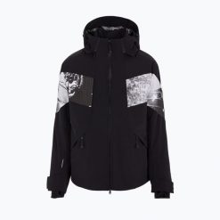 Kurtka narciarska męska EA7 Emporio Armani Giubbotto 6RPG01. Czarne kurtki sportowe męskie EA7 Emporio Armani, na zimę, m, bez wzorów, z elastanu, bez kaptura, narciarskie, Dermizax. Za 1,889.00 zł.