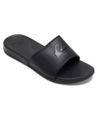 Klapki basenowe męskie Quiksilver Bright Coast Slide. Czarne klapki męskie Quiksilver, bez wzorów, z materiału, bez zapięcia. Za 136.10 zł.