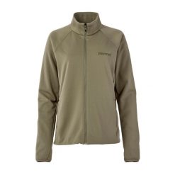 Bluza polarowa damska Marmot Leconte Hoodless. Zielone bluzy damskie Marmot, bez wzorów, z polaru, bez ramiączek, bez kaptura. Za 299.99 zł.