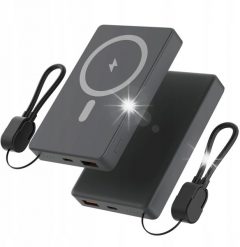 Powerbank Imiki POWERBANK 10000 mAh szybkie ładowanie USB-C USB-A bezprzewodowe 15 W Imiki. Powerbanki IMIKI. Za 292.86 zł.