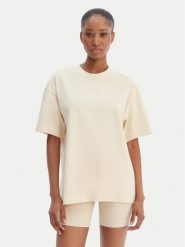 Reebok T-Shirt Reebok x Ewa Chodakowska Anka RK25611CCW Beżowy Relaxed Fit. Brązowe t-shirty damskie Reebok, xl, bez wzorów, z bawełny, bez kołnierzyka, bez ramiączek. Za 89.99 zł.