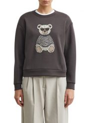 Comma Bluza Kobiety brązowy, 48. Brązowe bluzy damskie comma, bez wzorów, z bawełny, bez ramiączek, bez kaptura. Za 349.95 zł.