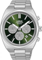 Zegarek męski Lorus RT365KX9 srebrny. Szare zegarki męskie Lorus, bez wzorów, srebrne. Za 649.02 zł.