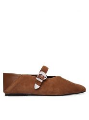 Tommy Jeans Baleriny Tjw Ballerina Suede EN0EN03067 Brązowy. Brązowe balerinki damskie Tommy Jeans, bez wzorów, z jeansu, bez obcasa, bez zapięcia. Za 449.99 zł.