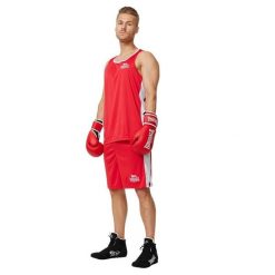Tank top Lonsdale Amateur. Czerwone koszulki sportowe męskie Lonsdale, bez wzorów, bez ramiączek, na fitness i siłownię. Za 152.00 zł.