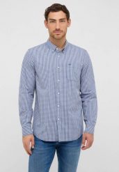 Męska Koszula Mustang Style Chester Gingham Check Middle Blue 1016947 12796. Niebieskie koszule męskie Mustang, l, bez wzorów, bez kołnierzyka, bez ramiączek. Za 169.99 zł.
