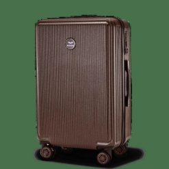 Walizka średnia Wings PC African Eagle 2.0 24" Chocolate Brown. Brązowe walizki damskie Wings, bez wzorów, z materiału, średnie. Za 259.90 zł.