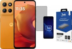 Smartfon Motorola Moto G15 8/128GB Pomarańczowy (PB6E0015PL) + FlexibleGlass. Brązowe smartfony Motorola. Za 461.00 zł.