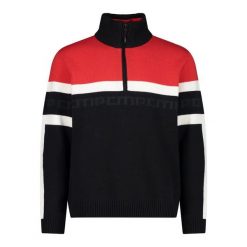 Golf narciarski męski CMP. Czarne swetry męskie CMP, m, bez wzorów, sportowe, bez kołnierzyka, bez ramiączek. W wyprzedaży za 300.99 zł.