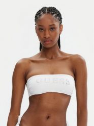 Guess Góra od bikini E5GJ56 LY00K Biały. Białe bikini Guess, z aplikacjami, z syntetyku. Za 149.99 zł.
