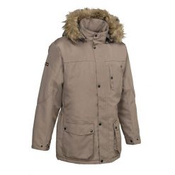 Parka Idaho. Brązowe parki męskie IDAHO, bez wzorów, sportowe, bez kołnierzyka, bez kaptura. Za 394.00 zł.