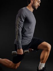 4F Longsleeve treningowy regular szybkoschnący męski - szary M. Szare koszulki sportowe męskie 4F, m, bez wzorów, z materiału, bez ramiączek, na fitness i siłownię. Za 129.99 zł.