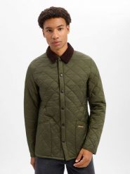 Barbour kurtka pikowana Mężczyźni zielony, XXL. Zielone kurtki męskie Barbour, m, bez wzorów, klasyczne, bez kaptura. Za 899.95 zł.