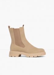Sztyblety Tamaris. Brązowe botki damskie bonprix, bez wzorów, bez obcasa, bez zapięcia. Za 299.99 zł.