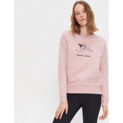 Bluza z nadrukiem - Różowy. Czerwone bluzy damskie House, l, bez wzorów, bez ramiączek, bez kaptura. Za 69.99 zł.