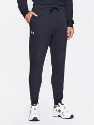 Under Armour Spodnie dresowe Ua Rival Fleece Joggers 1379774 Czarny Loose Fit. Czarne spodnie sportowe męskie Under Armour, m, bez wzorów, z bawełny. Za 199.99 zł.