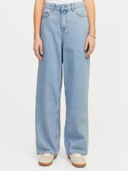 JJXX Jeansy Tokyo 12269077 Błękitny Wide Leg. Niebieskie jeansy damskie JJXX, bez wzorów, z bawełny. Za 79.99 zł.