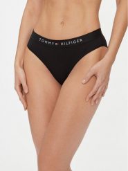 Tommy Hilfiger Figi klasyczne UW0UW04145 Czarny. Czarne majtki damskie Tommy Hilfiger, z bawełny. Za 79.99 zł.