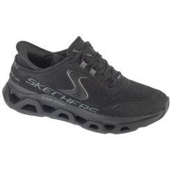 Buty sportowe Sneakersy damskie, Slip-Ins: Glide-Step Altus. Czarne obuwie sportowe damskie Skechers, bez wzorów, bez zapięcia, trekkingowe. Za 499.99 zł.