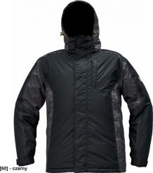 CERVA DAYBORO parka - męska kurtka zimowa, odpinany kaptur, polar kołnierz i w kapturze, odblaskowe elementy, 100% poliester - czarny S. Czarne kurtki męskie CERVA, na zimę, m, bez wzorów, z polaru, bez kołnierzyka, bez kaptura. Za 253.41 zł.