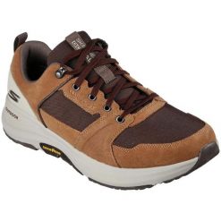 Buty męskie na co dzień Skechers Go Walk Outdoor. Brązowe trekkingi męskie Skechers, bez zapięcia. Za 350.00 zł.