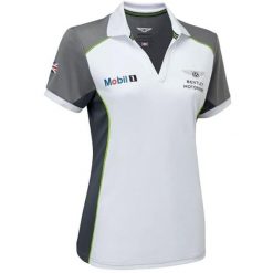 Koszulka Bentley Motorsport Wmns Team Polo, Kobiety. Białe koszulki sportowe damskie Bentley, xl, bez wzorów, z poliesteru, bez ramiączek. W wyprzedaży za 190.00 zł.