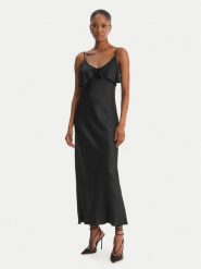 Fracomina Sukienka koktajlowa FS26SD2007W58301 Czarny Slim Fit. Czarne sukienki damskie Fracomina, m, bez wzorów, z wiskozy, wizytowe, bez kołnierzyka, bez ramiączek. Za 391.99 zł.