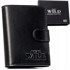 Portfel skórzany Always Wild N4L-P-GTS czarny. Czarne portfele męskie Always Wild, bez wzorów, ze skóry. Za 59.99 zł.