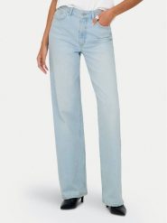 ONLY Jeansy Juicy 15359784 Niebieski Wide Leg. Niebieskie jeansy damskie ONLY, bez wzorów, z bawełny. Za 249.99 zł.