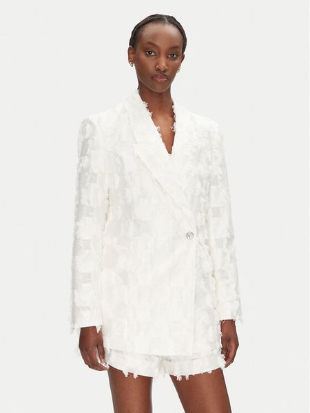 Bruuns Bazaar Marynarka Fuksa BBW4564 Biały Regular Fit. Białe marynarki i żakiety damskie Bruuns Bazaar, bez wzorów, z wiskozy, bez kołnierzyka, bez ramiączek. Za 609.99 zł.