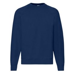 Męska Klasyczna Bluza Raglanowa. Niebieskie bluzy męskie fruit of the loom, m, bez wzorów, klasyczne, bez ramiączek, bez kaptura. Za 64.99 zł.