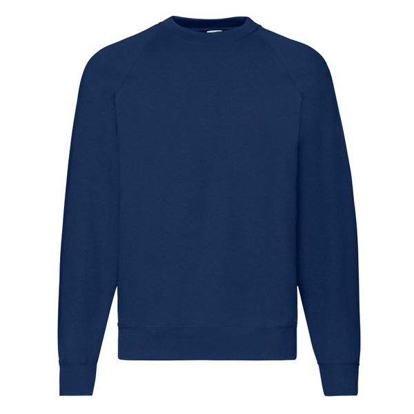 Męska Klasyczna Bluza Raglanowa. Niebieskie bluzy męskie fruit of the loom, m, bez wzorów, klasyczne, bez ramiączek, bez kaptura. Za 63.99 zł.