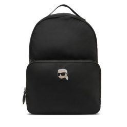 Plecak KARL LAGERFELD. Czarne plecaki damskie KARL LAGERFELD, bez wzorów. Za 369.99 zł.