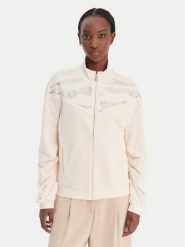 Liu Jo Sport Bluza TA6095 FS002 Beżowy Regular Fit. Brązowe bluzy damskie Liu Jo Sport, m, bez wzorów, z bawełny, sportowe, bez ramiączek, bez kaptura. Za 729.99 zł.