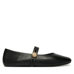 Baleriny Tory Burch. Czarne balerinki damskie Tory Burch, bez wzorów, bez obcasa, bez zapięcia. Za 1,369.00 zł.