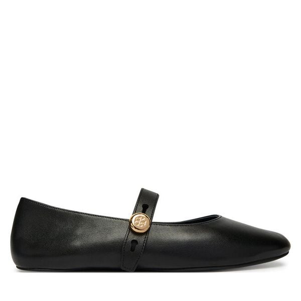 Baleriny Tory Burch. Czarne balerinki damskie Tory Burch, bez wzorów, bez obcasa, bez zapięcia. Za 1,094.99 zł.