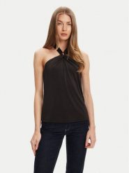 Marciano Guess Top 5YGP04 6259A Czarny Slim Fit. Czarne topy damskie Marciano Guess, s, z aplikacjami, z syntetyku, bez kołnierzyka, bez ramiączek. Za 309.99 zł.