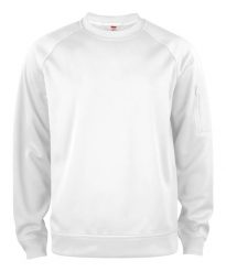 Clique Basic Active bluza z okrągłym dekoltem z poliestru – White. Białe bluzy damskie CLIQUE, s, bez wzorów, z włókna, bez ramiączek, bez kaptura. Za 162.59 zł.