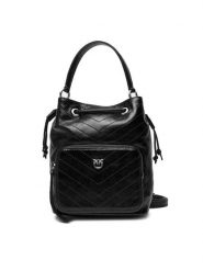 PINKO Torebka Cargo Bucket Vitello Al 25-26 PLTT 105112 A2JC Czarny. Czarne torebki do ręki damskie Pinko, bez wzorów, ze skóry, bez dodatków. Za 1,849.00 zł.