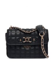 Guess Torebka Nadira Mini HWQG84 24780 Czarny. Czarne torebki do ręki damskie Guess, z aplikacjami, ze skóry, bez dodatków. Za 399.99 zł.