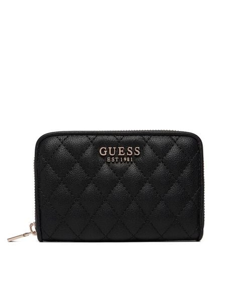 Guess Portfel Atabey Slg SWQG98 94140 Czarny. Czarne portfele damskie Guess, ze skóry. Za 269.99 zł.