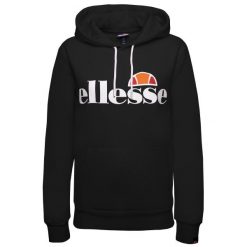 Bluza dresowa damska Ellesse Torices. Czarne bluzy damskie Ellesse, m, bez wzorów, z bawełny, casualowe, bez ramiączek, bez kaptura. Za 169.99 zł.