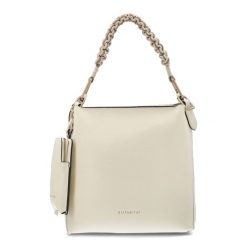 Beżowa Elegancka Damska Torebka Hispanitas. Brązowe shopperki damskie Hispanitas, bez wzorów, z materiału, bez dodatków. Za 509.00 zł.