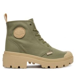 Trapery Palladium. Zielone trapery damskie Palladium, bez zapięcia. Za 399.99 zł.