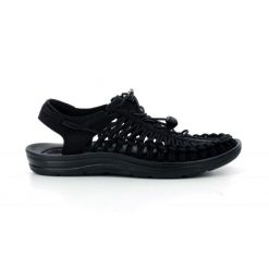 Buty do chodzenia męskie Keen Uneek. Czarne buty zimowe męskie Keen, bez wzorów, z materiału, bez obcasa, bez zapięcia. Za 648.00 zł.