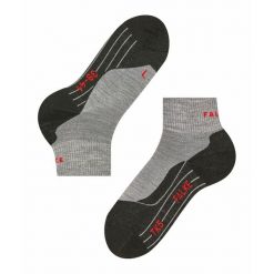 Skarpetki Falke TK5 Short. Szare skarpety męskie Falke, bez wzorów, z poliamidu. Za 156.50 zł.