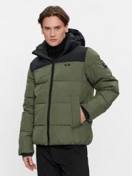 Calvin Klein Kurtka zimowa Crinkle K10K112227 Zielony Regular Fit. Zielone kurtki męskie Calvin Klein, na zimę, m, bez wzorów, z syntetyku, bez kaptura. Za 939.99 zł.