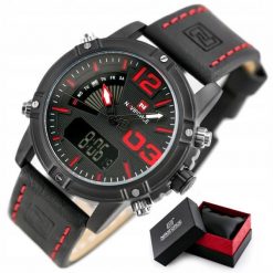 Zegarek Naviforce ZEGAREK MĘSKI NAVIFORCE CARBON datownik budzik stoper minutnik. Zegarki męskie Naviforce, bez wzorów. Za 529.21 zł.