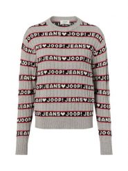Joop Jeans Sweter z dzianiny Kobiety Bawełna czarny|szary|czerwony, L. Czarne swetry nierozpinane damskie JOOP! Jeans, l, bez wzorów, z bawełny, bez kołnierzyka, bez ramiączek. Za 329.95 zł.